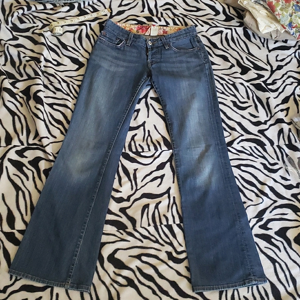 Y2K Flare Blue Jeans